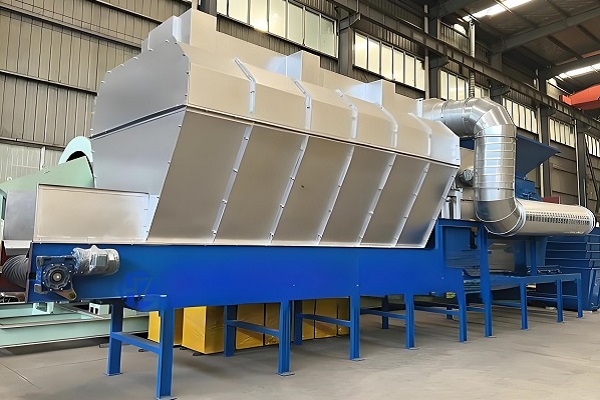 What type of waste is an air separator suitable for screenin