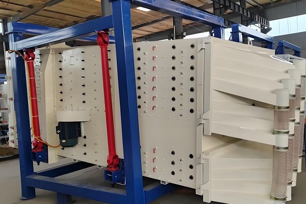 Structure and characteristics of a vibrating screen