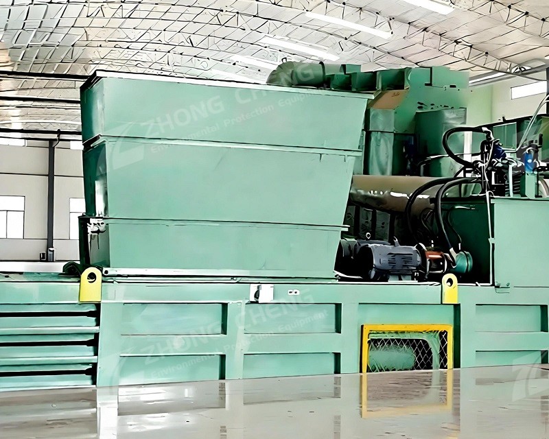 Horizontal baling machine Horizontal baling machine
