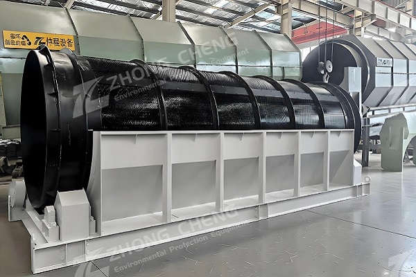 Characteristics of waste screening trommel screens