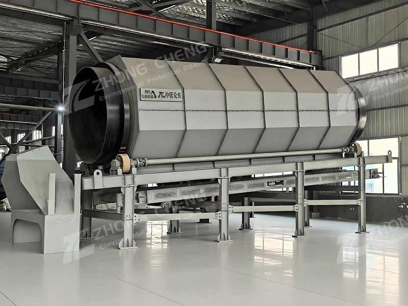 Shaftless trommel screen