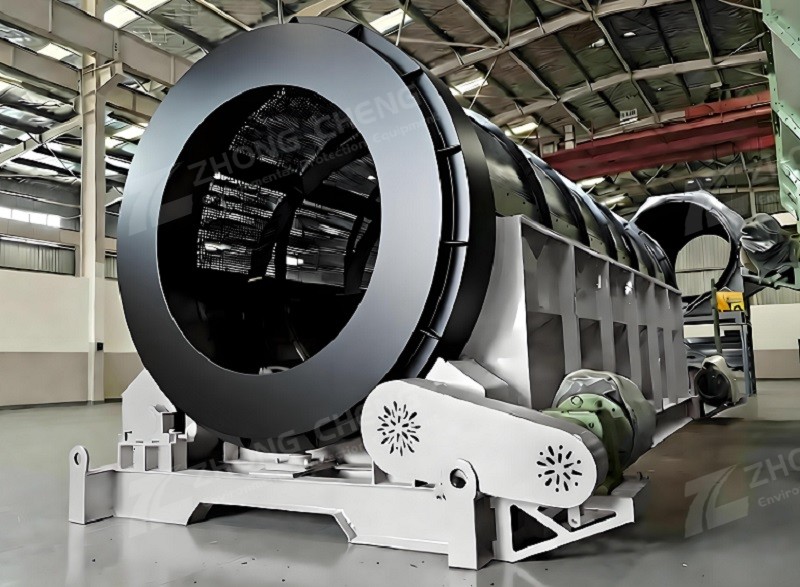 Shaftless drum screen