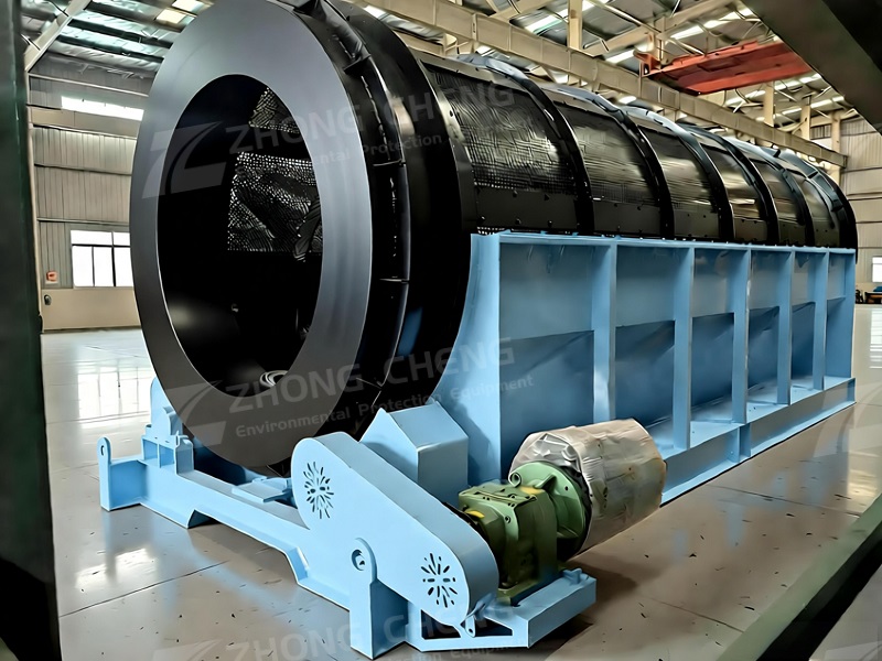 Construction waste screening equipment